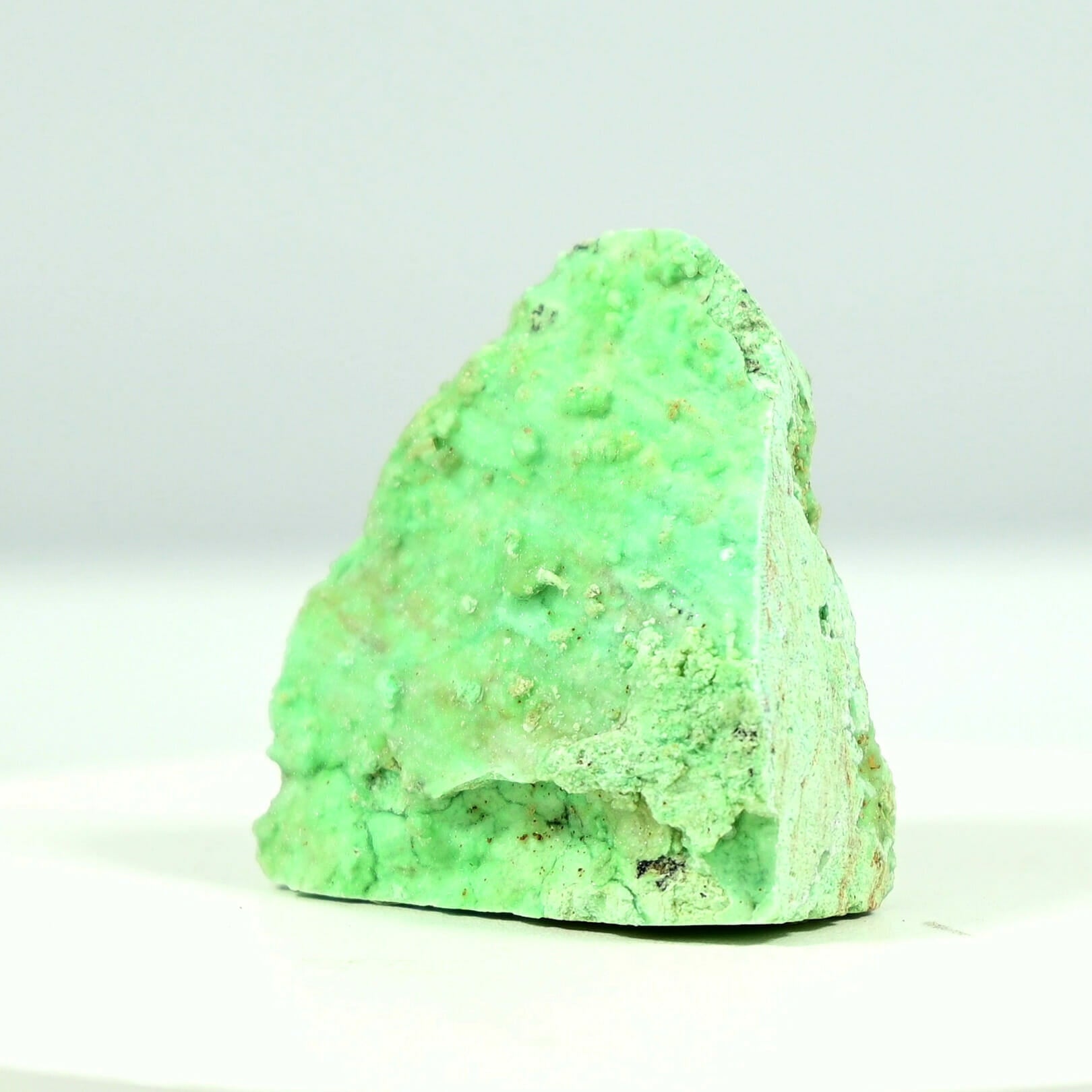 Super rare find green druzy base cluster soft touch and super bling side 2